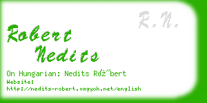 robert nedits business card